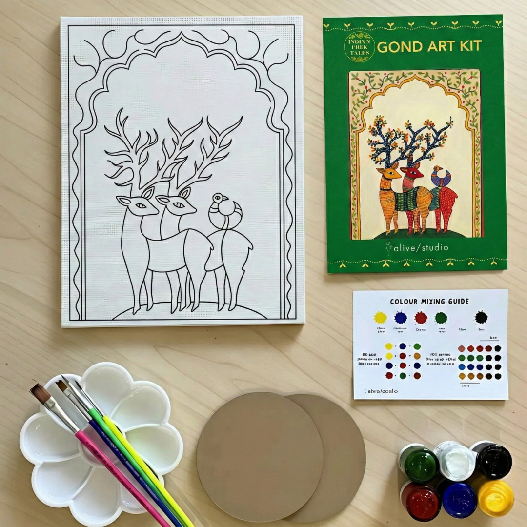 Dosti (दोस्ती) – Gond Painting Kit