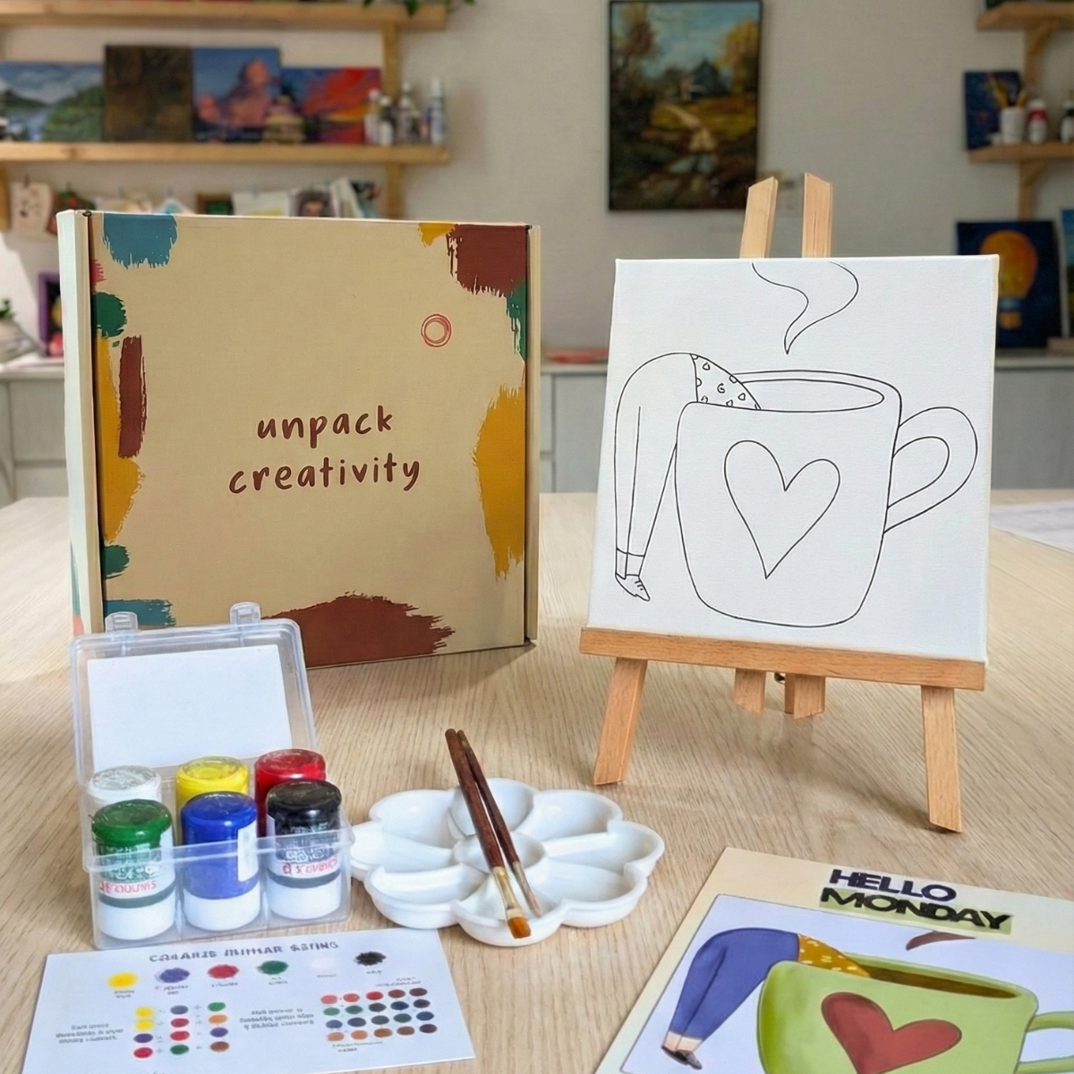 Hello Monday - Mini Painting Kit