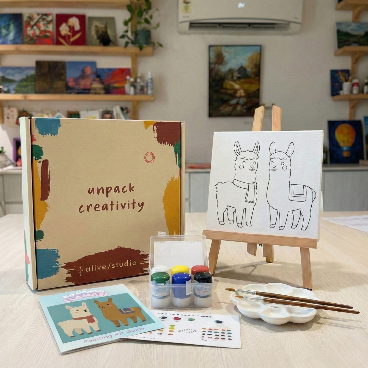 No drama Llamas! - Mini Painting Kit