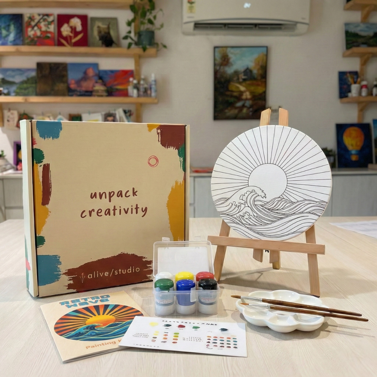 The Retro Wave - Mini Painting Kit