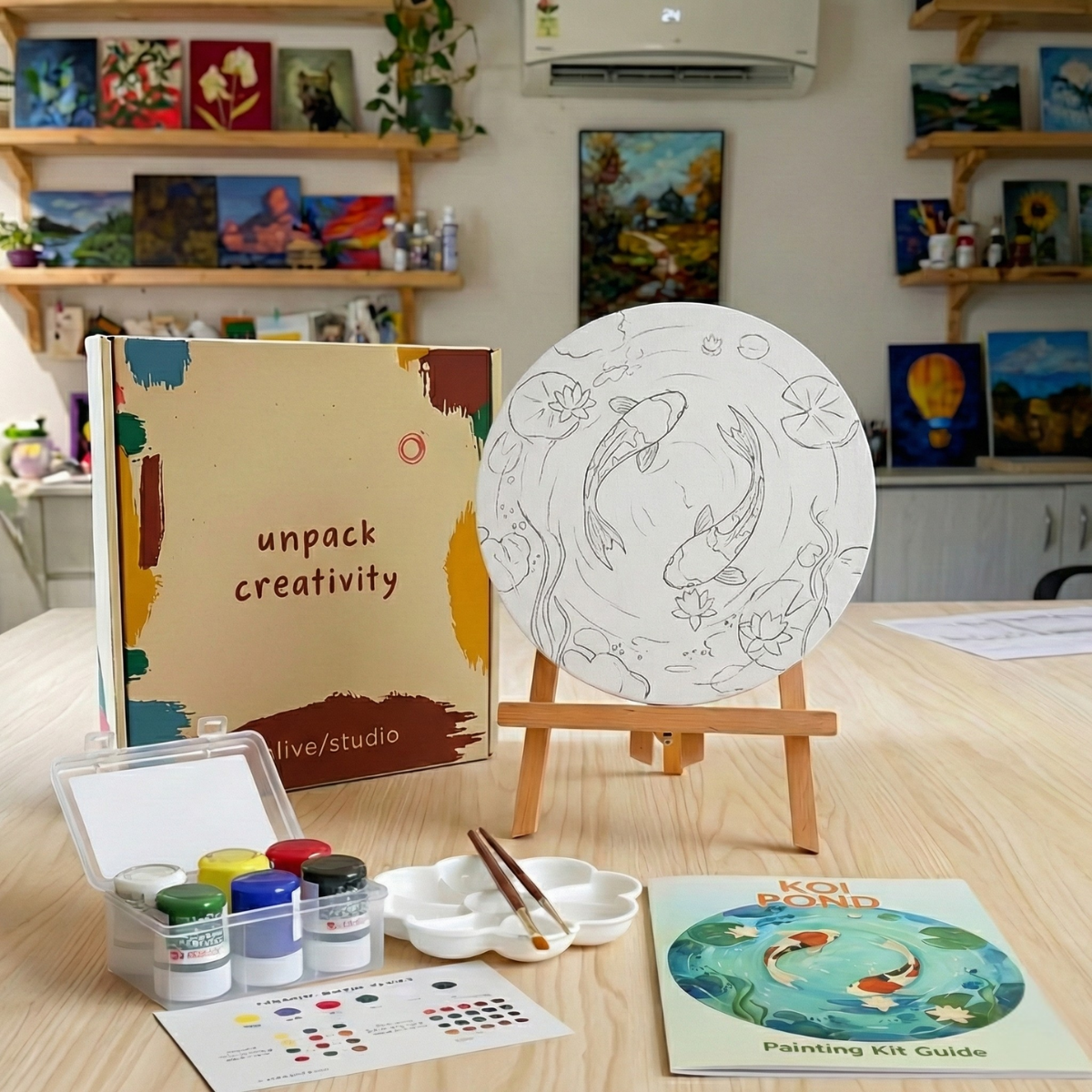 Koi Pond - Mini Painting Kit