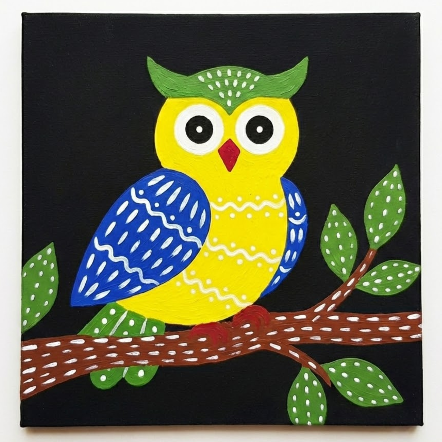 Night Owl - Gond Painting Kit