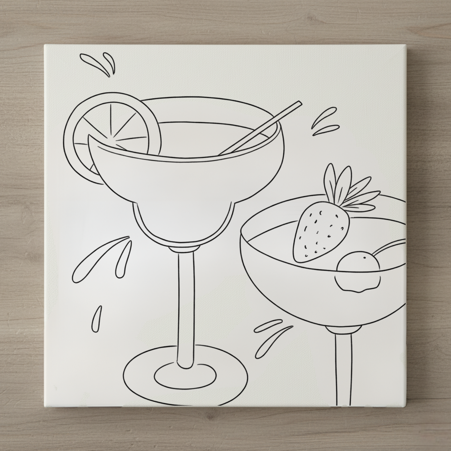 Daiquiris Are a Girl's Best Friend - Mini Painting Kit