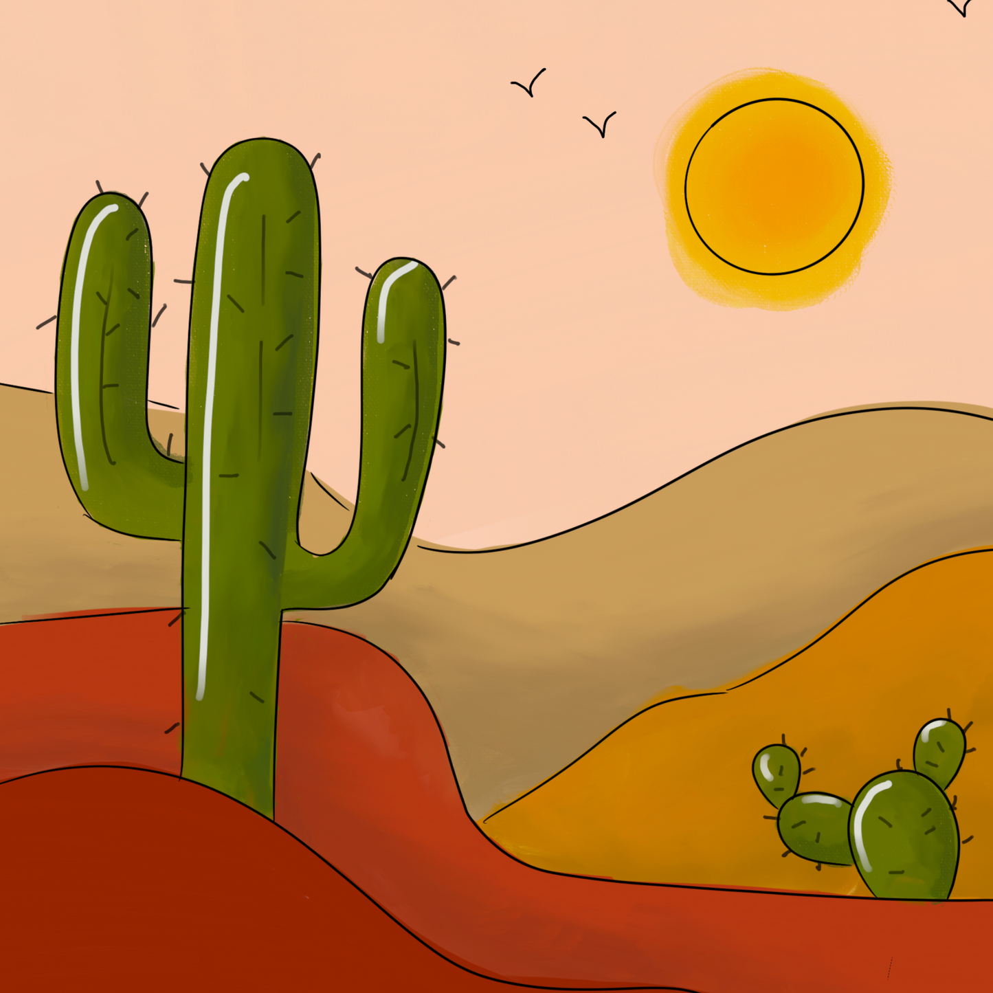 Dusk N' Dunes - Mini Painting Kit