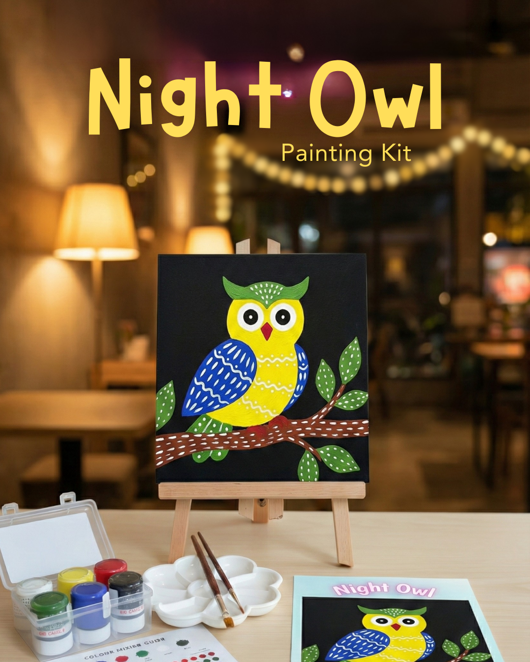 Night Owl - Gond Painting Kit