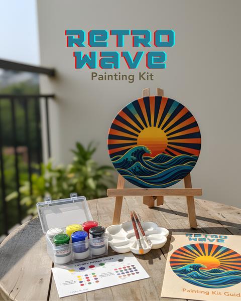 The Retro Wave - Mini Painting Kit