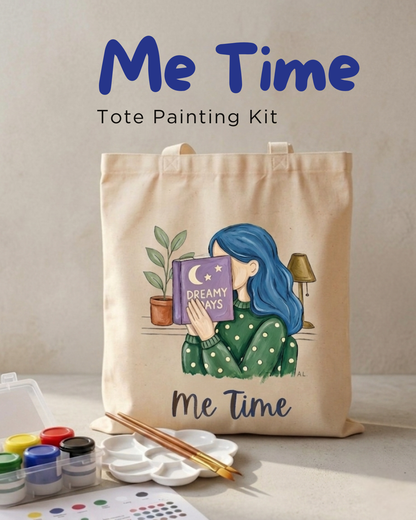 Me Time tote painting project by Alive Studio