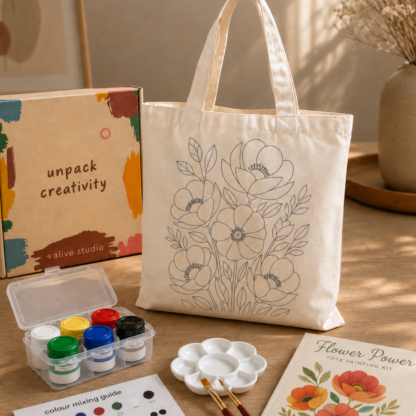 Flower Power - Tote Painting Kit