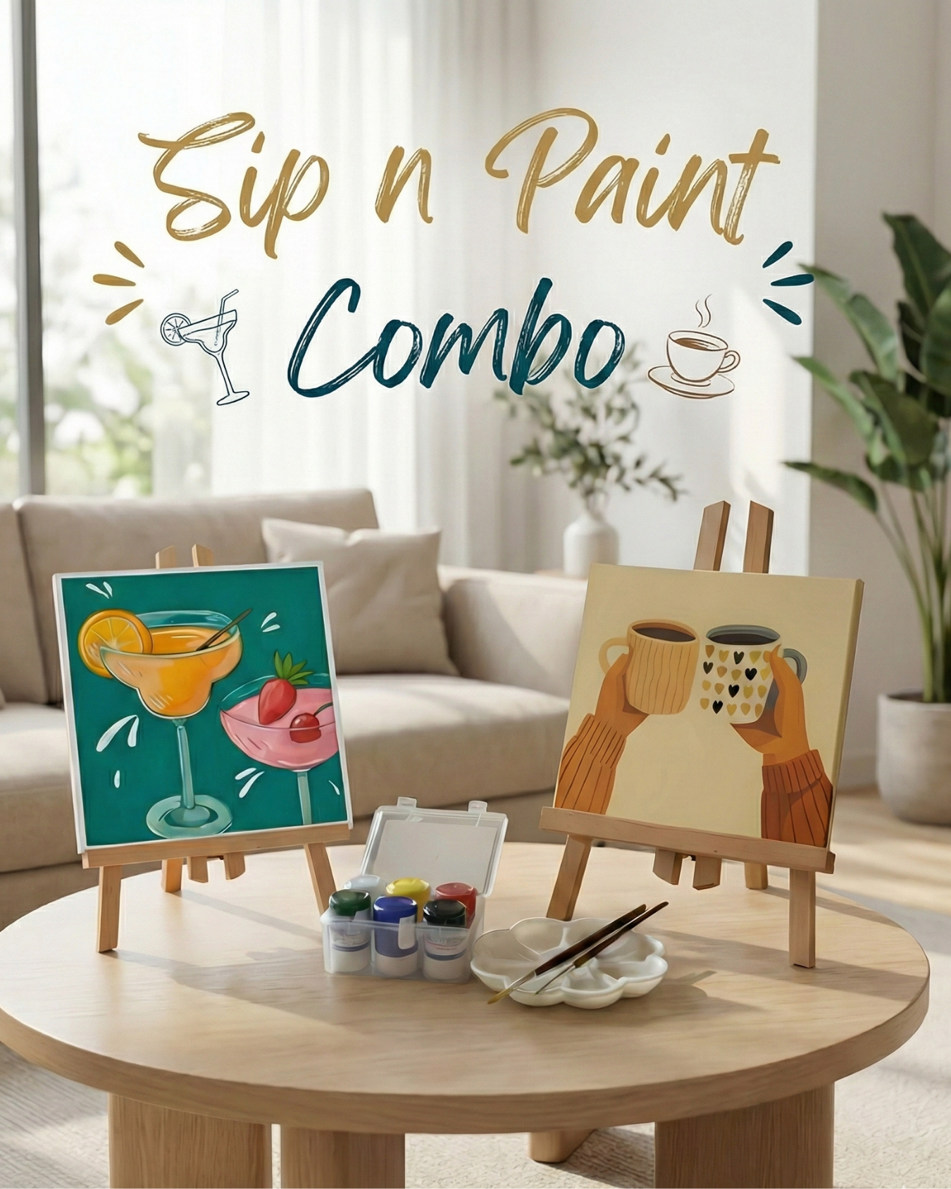 Sip & Paint Combo