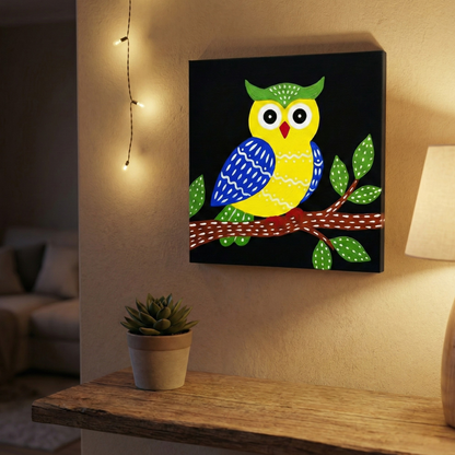 Night Owl - Gond Painting Kit