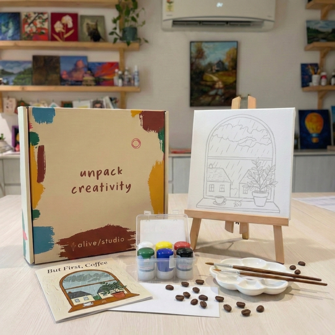 But First Coffee - Mini Painting Kit