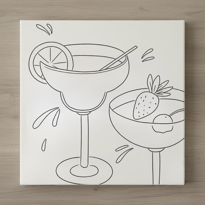 Daiquiris Are a Girl's Best Friend - Mini Painting Kit