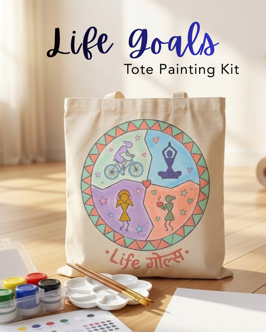 Life गोल्स - Tote Painting Kit