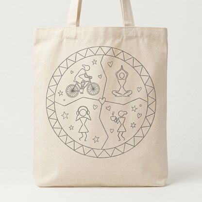 Life गोल्स - Tote Painting Kit