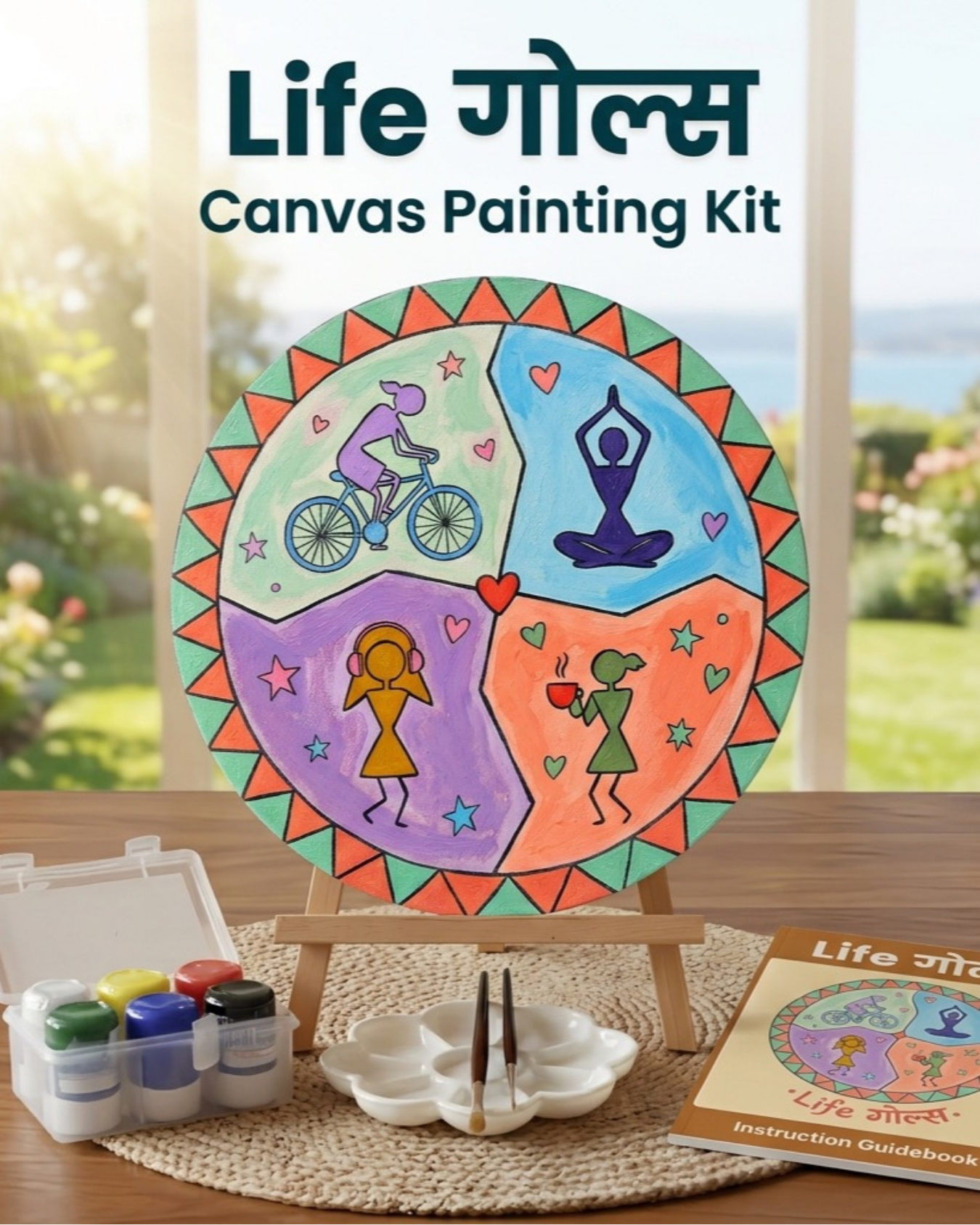 Life गोल्स - Mini Painting Kit