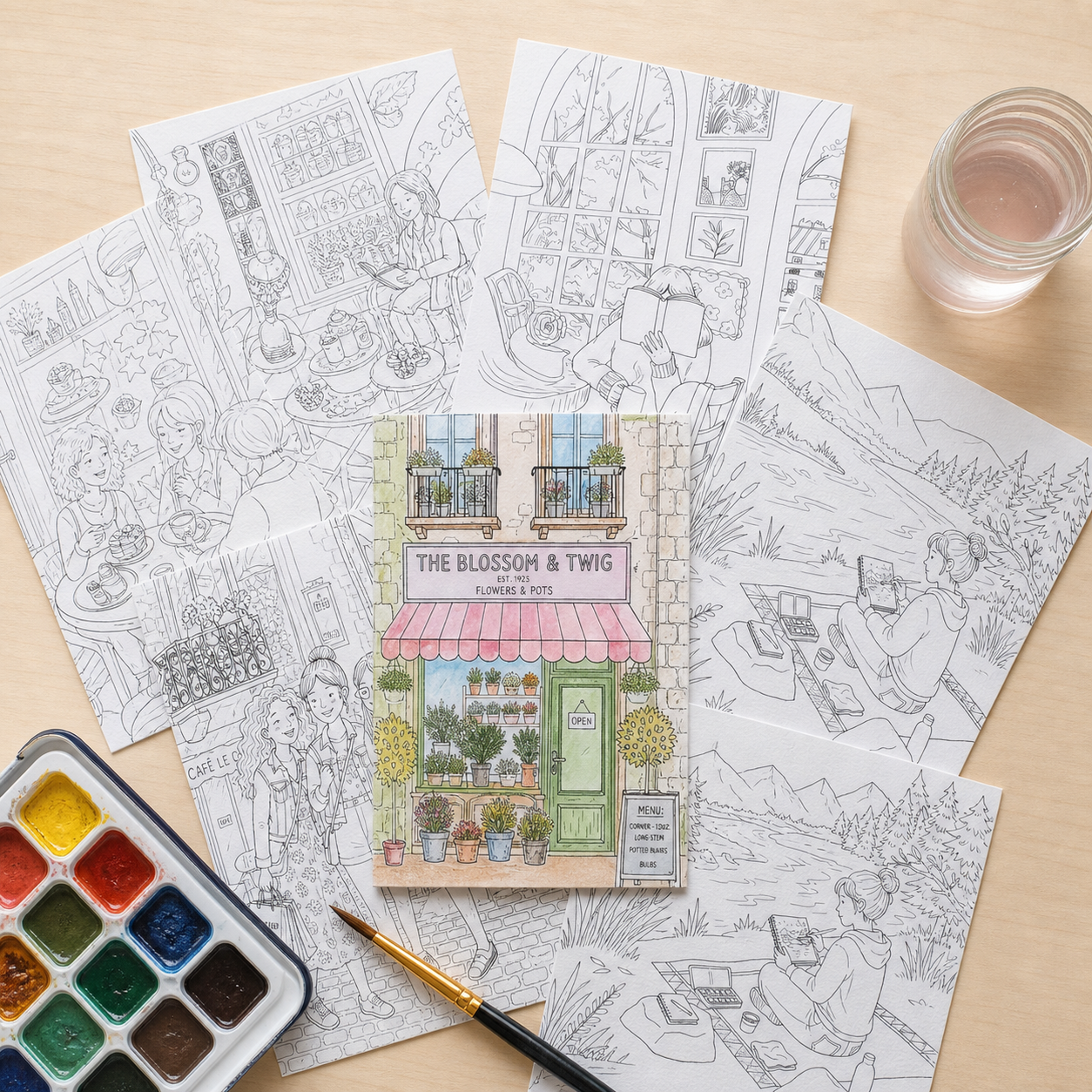 Colour Me Happy - Set of 8 Postcards
