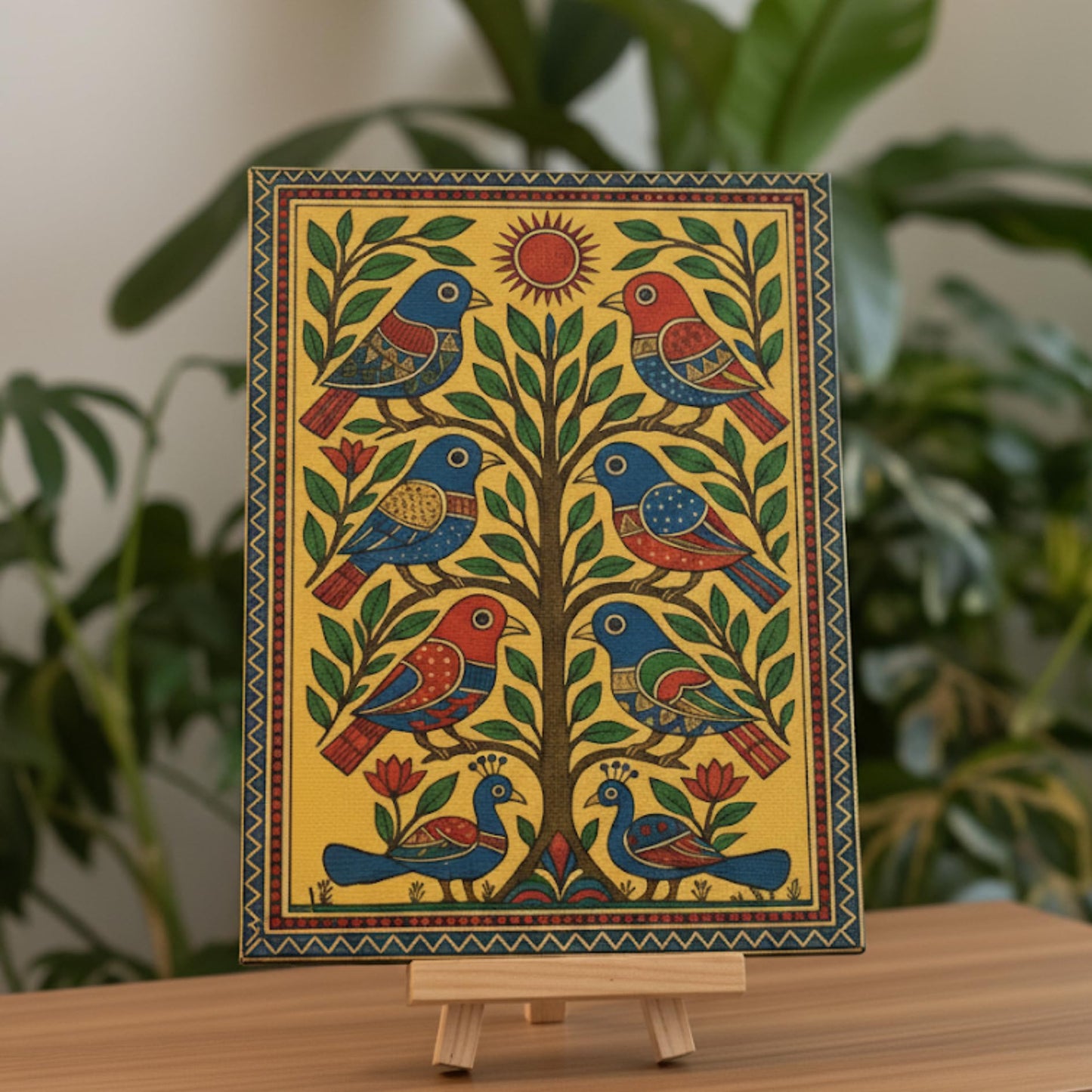 Madhubani Painting Kit finished painting