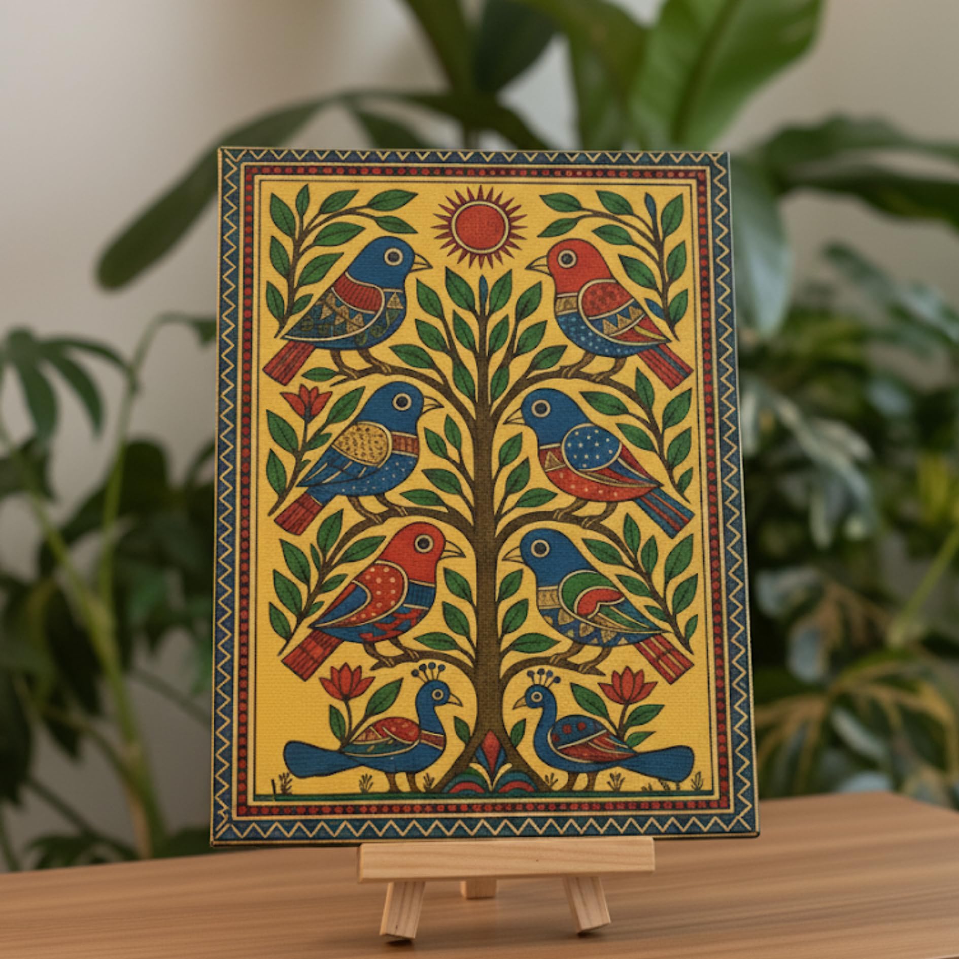 Madhubani Painting Kit finished painting