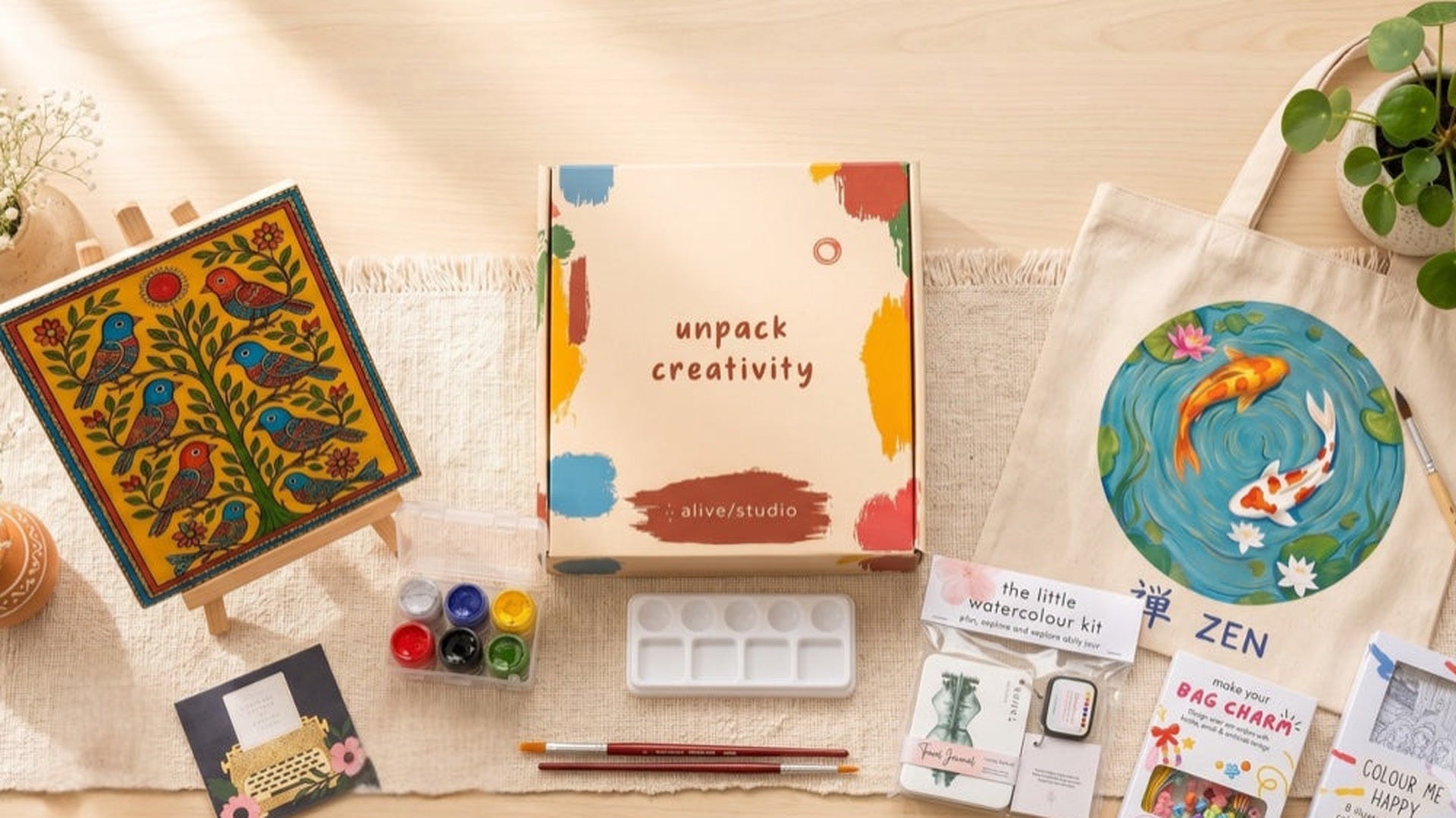 Alive Studio art kits and artist-made creative projects